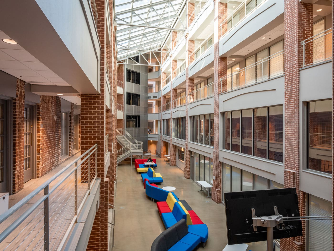 Spruill Center, new steel in old walls
